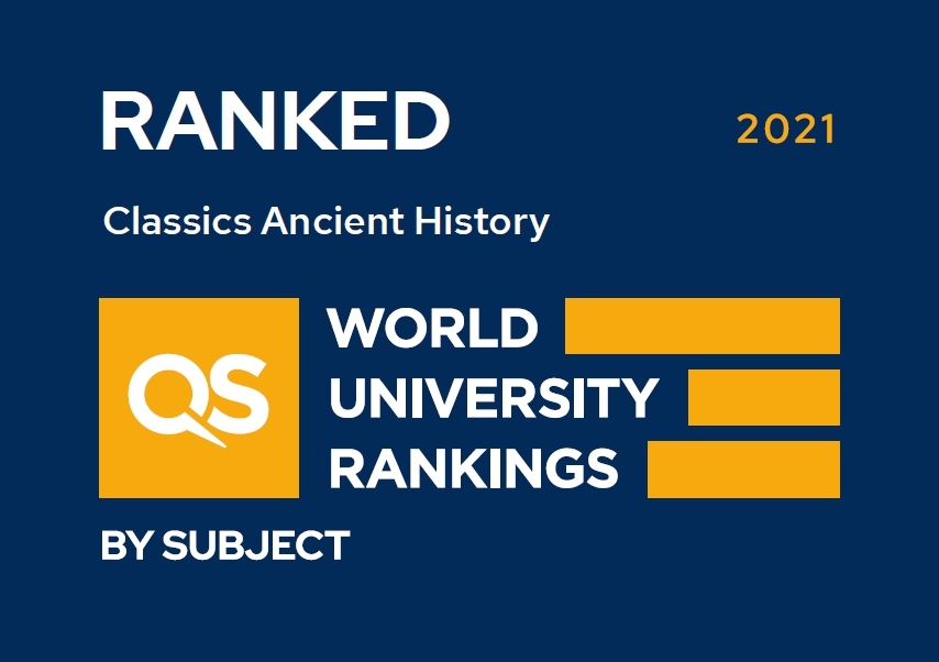 2021年QS世界大學學科排名，「經典與古代史」本校進入全球前70強。