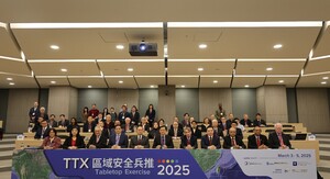 第五動次「國家安全戰略下的經濟金融韌性及區域安全」推演成員  。（照片來源：國關中心）(另開新視窗/jpg檔)圖片