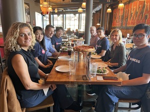 IMES dual-degree students had a meal gathering with UIC faculty members. (Photo by IMES)(Open new window/jpg file)Image
