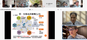 研究生陳瑞榮(右上)發表及科管智財所教授蕭瑞麟(右下)回饋建議(照片來源:商學院)(另開新視窗/png檔)