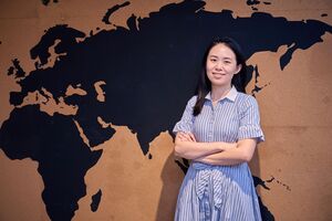 黃皖芸勉勵學弟妹應該勇敢做夢。（攝影：秘書處）(另開新視窗/jpg檔)圖片