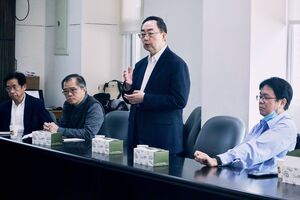 教務長林啓屏表示，本校積極投入實驗教育、永續和跨域學習，會盡力協助校內教學單位與中華電信基金會發展合作。（攝影：秘書處）(另開新視窗/jpg檔)圖片