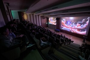 政大雄鷹五連霸紀錄片以75分鐘濃縮一年征戰歷程，記錄球隊從各地比賽到小巨蛋奪冠的真實時刻。（攝影：秘書處）(另開新視窗/jpg檔)圖片