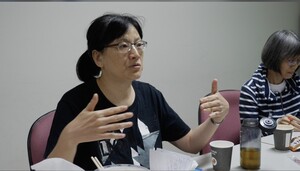 懷俄明大學副教授陳怡伶分享自己在安康社區研究上的發現及經驗(照片來源:大學社會責任辦公室)(另開新視窗/jpg檔)