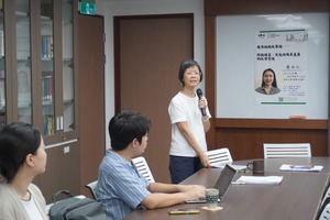 A Welcome Speech from NCCUCLC Director Tsui-Fen Jiang.(Photo by CLC)(Open new window/jpg file)Image