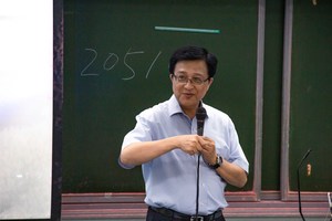 教務長賴宗裕期許新來陸生多元學習(攝影:校訊記者劉文琳)