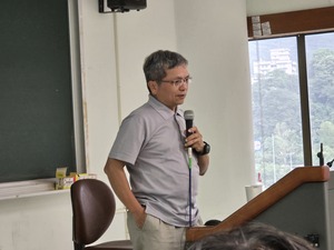 主講人詹進發教授分享。（圖片來源：國務院戰略與國際安全研究中心）(另開新視窗/jpg檔)圖片