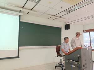 主講人詹進發教授分享。（圖片來源：國務院戰略與國際安全研究中心）(另開新視窗/jpg檔)圖片