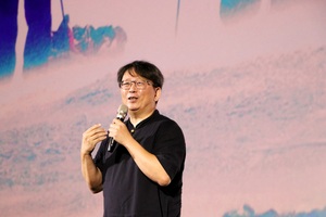 導演楊力州表示《無邊》是不斷與自己對話,在種種困難中更接近自己內心的自省之旅(攝影:秘書處)(另開新視窗/jpg檔)圖片