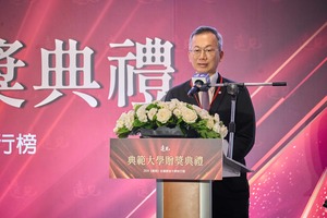 李蔡彥希望同學們能夠更認識科技、善用科技，最後成為引領科技發展的一群人。(攝影：秘書處）(另開新視窗/jpeg檔)圖片
