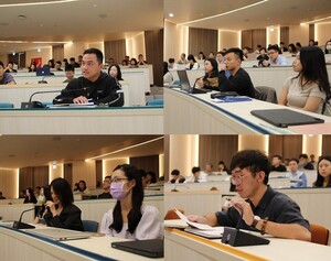 同學們踴躍向講者提出問題。（照片來源：行政管理碩士學程）(另開新視窗/jpg檔)圖片