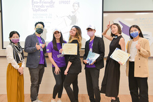 創國月團隊邀請到Darice Chang與即將進軍Hult Prize 總決賽的 UpRoot團隊針對 “Sustainable Fashion and Eco-Friendly Trends”(永續時尚與環保趨勢)進行分享(照片來源:創新國際學院)(另開新視窗/jpg檔)