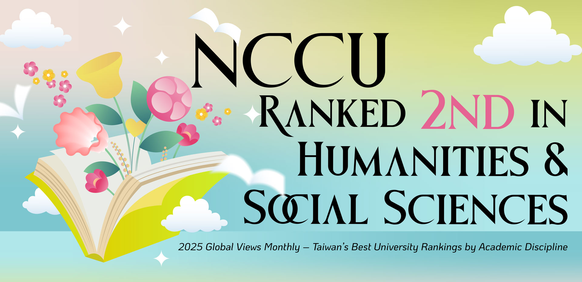 No.1 Humanities & Social Sciences University in Taiwan